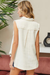 Washed Cotton Gauze Shirt | Mixtshop LLC