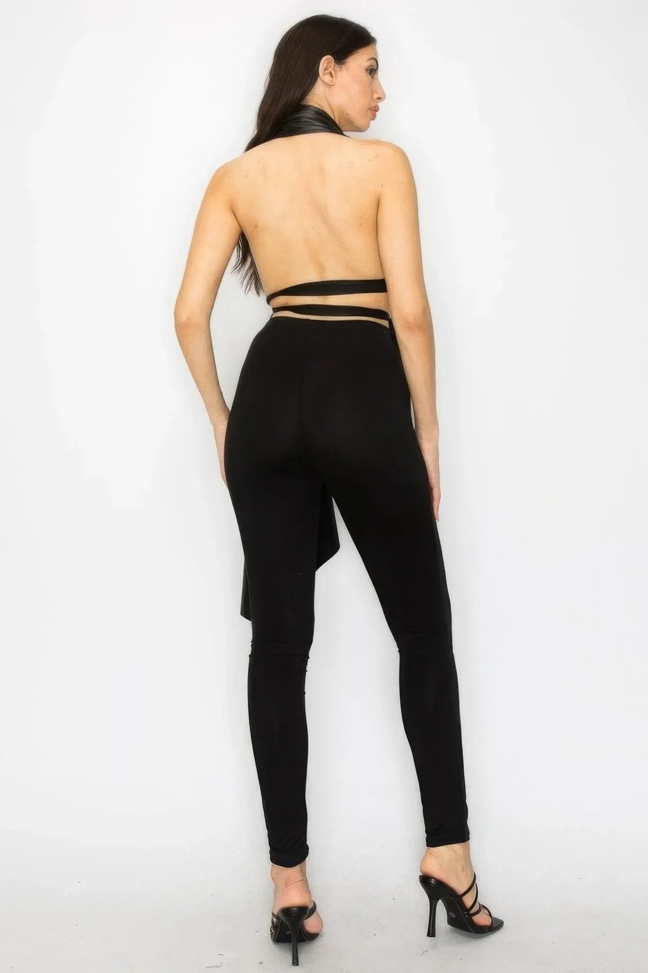 Faux Leather Top Pants Set | Mixtshop LLC