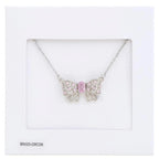 Rhinestone Bow Metal Necklace | Mixtshop LLC