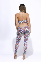 Printed Tie Detailed Jumpsuit | Mixtshop LLC