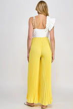 Cami Asymmetrical Ruffle Detail Pleated Bottom Jumpsuit | Mixtshop LLC