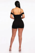 Infinity Off-shoulder Knitted Rompers | Mixtshop LLC