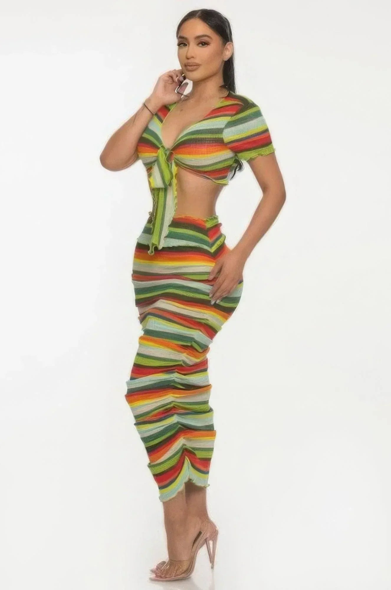 Color Me Mine Beach Sarong Skirt Set Secondary image
