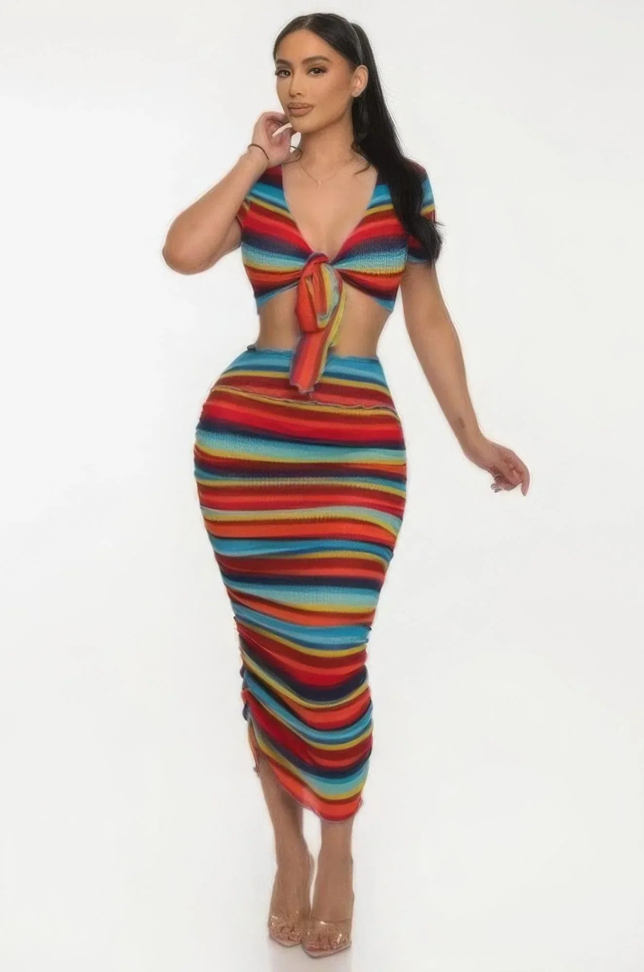 Color Me Mine Beach Sarong Skirt Set | Mixtshop LLC Main image