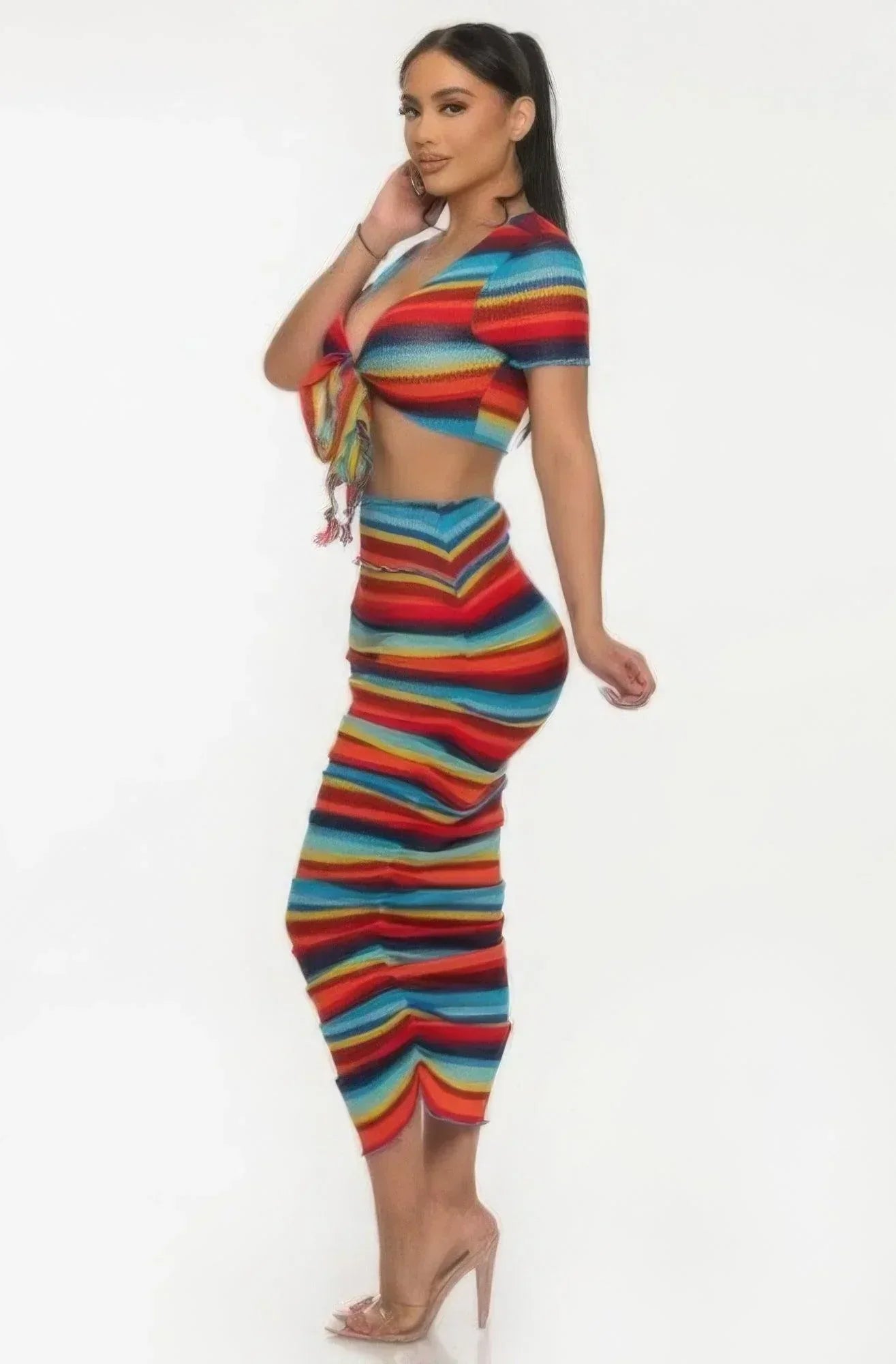 Color Me Mine Beach Sarong Skirt Set Secondary image