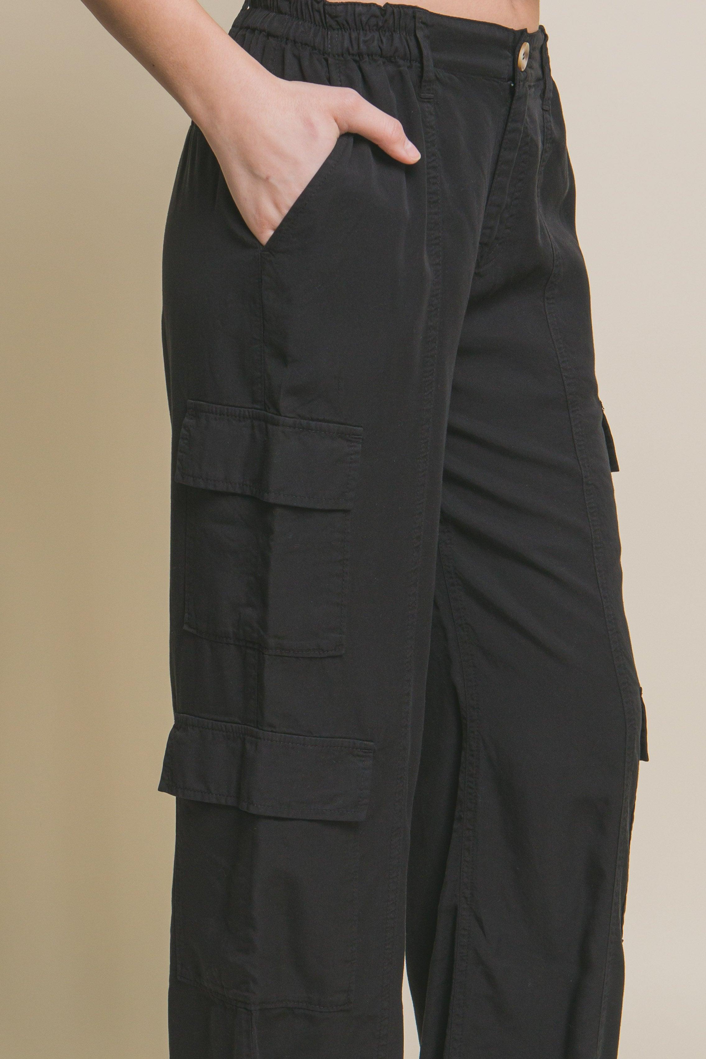 Full-length Tencel Pants With Cargo Pockets | Mixtshop LLC