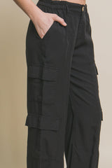 Full-length Tencel Pants With Cargo Pockets | Mixtshop LLC