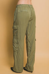 Full-length Tencel Pants With Cargo Pockets | Mixtshop LLC