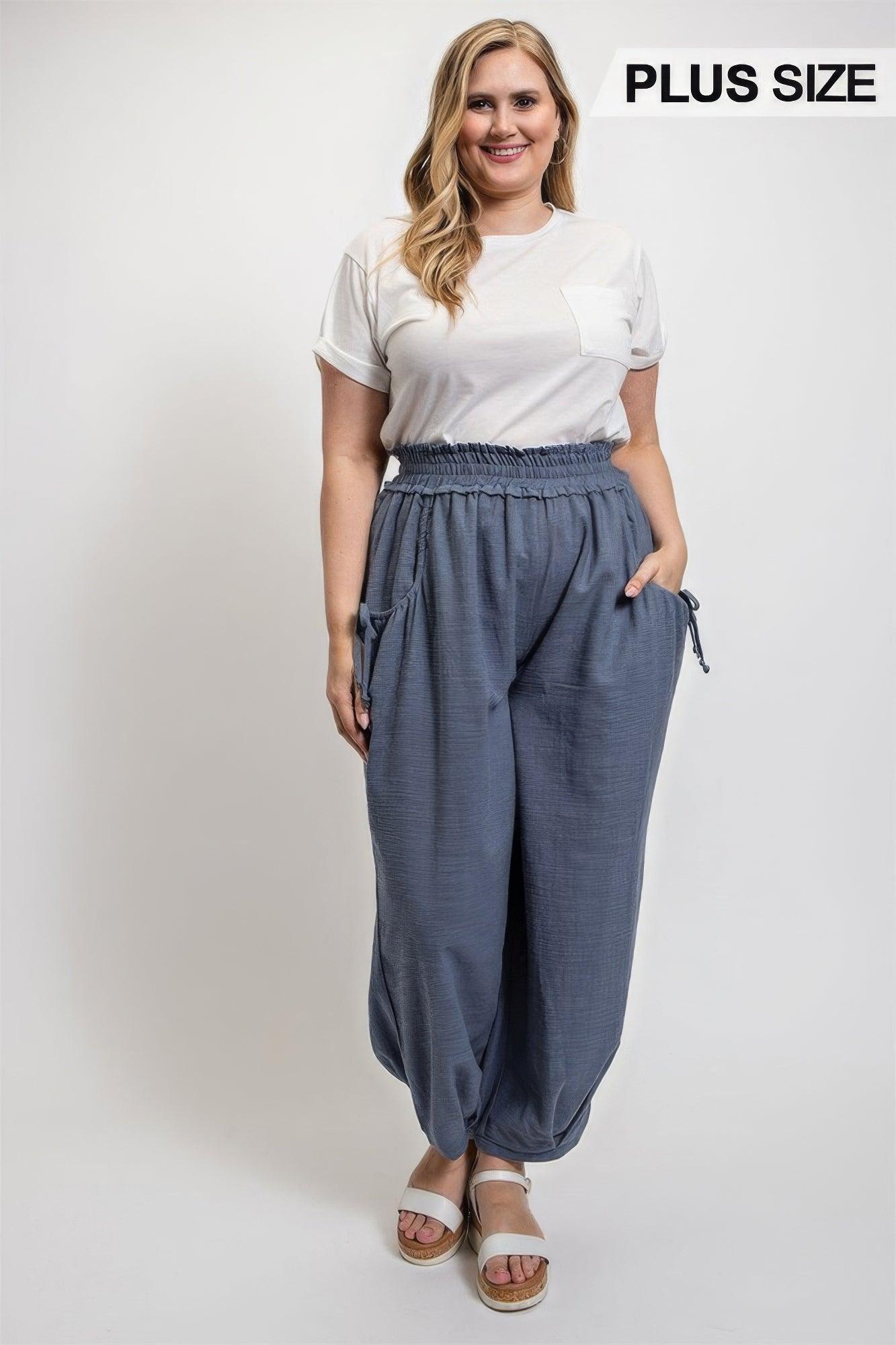 Voluminous Relaxed Fit Pant With Side Pocket | Mixtshop LLC
