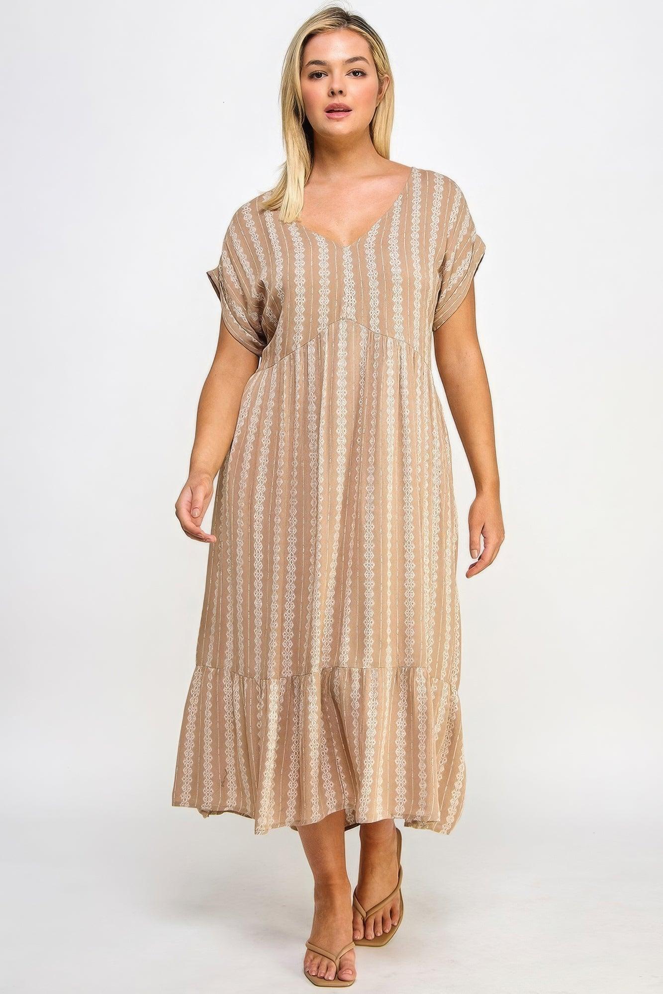 Boho Maxi Dress W/ Slip | Mixtshop LLC Main image