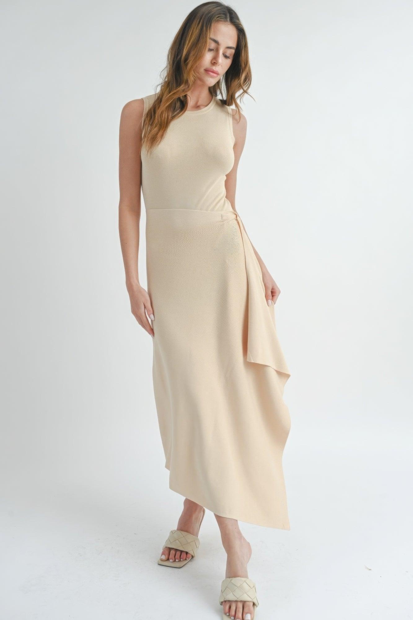 Maxi Dress With Slit | Mixtshop LLC Main image