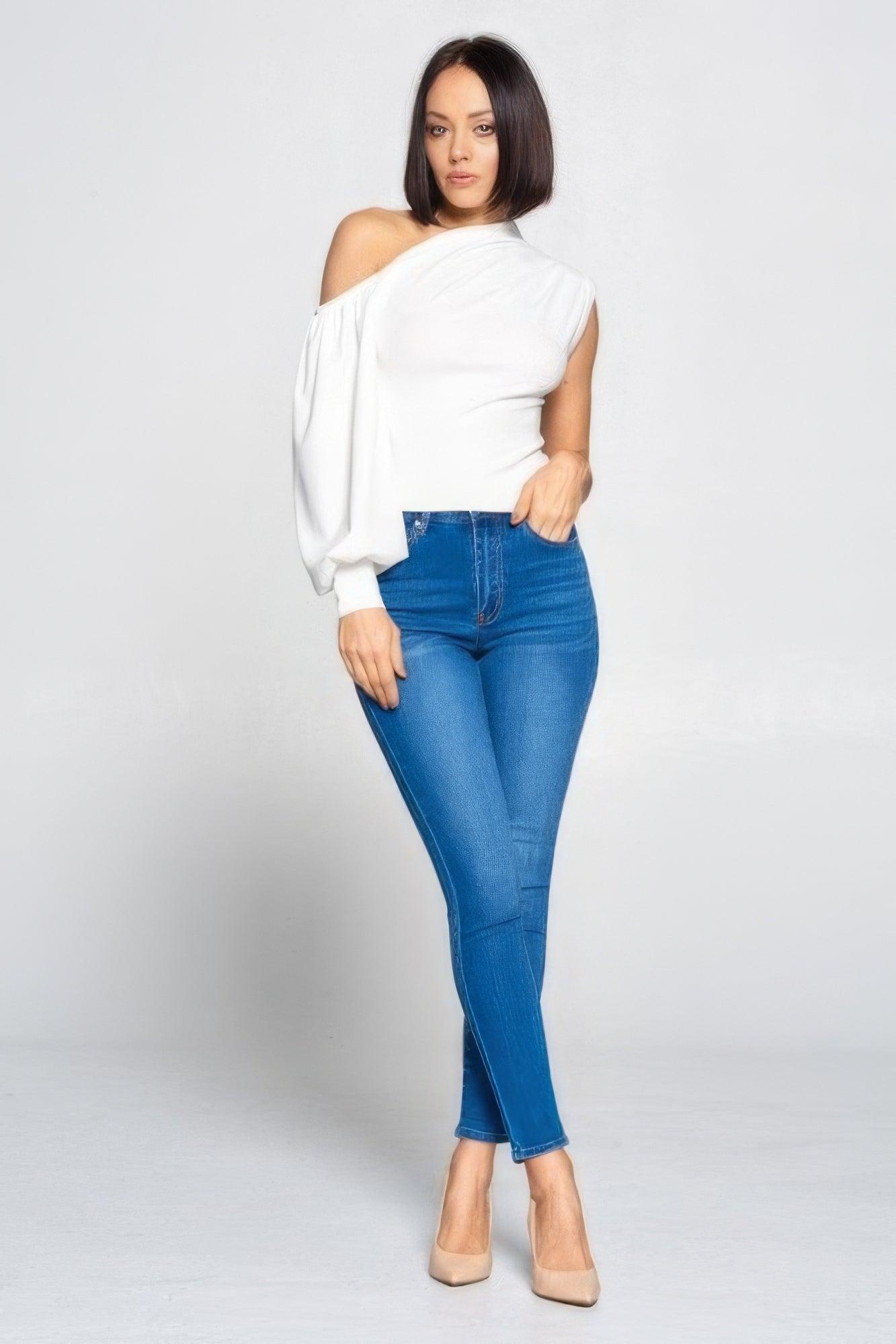 Ladies One-shoulder Top | Mixtshop LLC