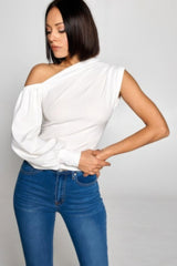 Ladies One-shoulder Top | Mixtshop LLC