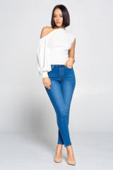 Ladies One-shoulder Top | Mixtshop LLC
