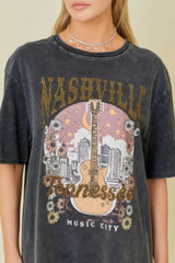 Washing Nashville Music City Graphic T-shirts | Mixtshop LLC
