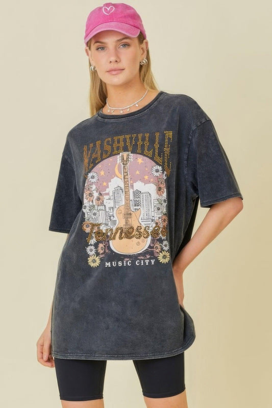 Washing Nashville Music City Graphic T-shirts | Mixtshop LLC