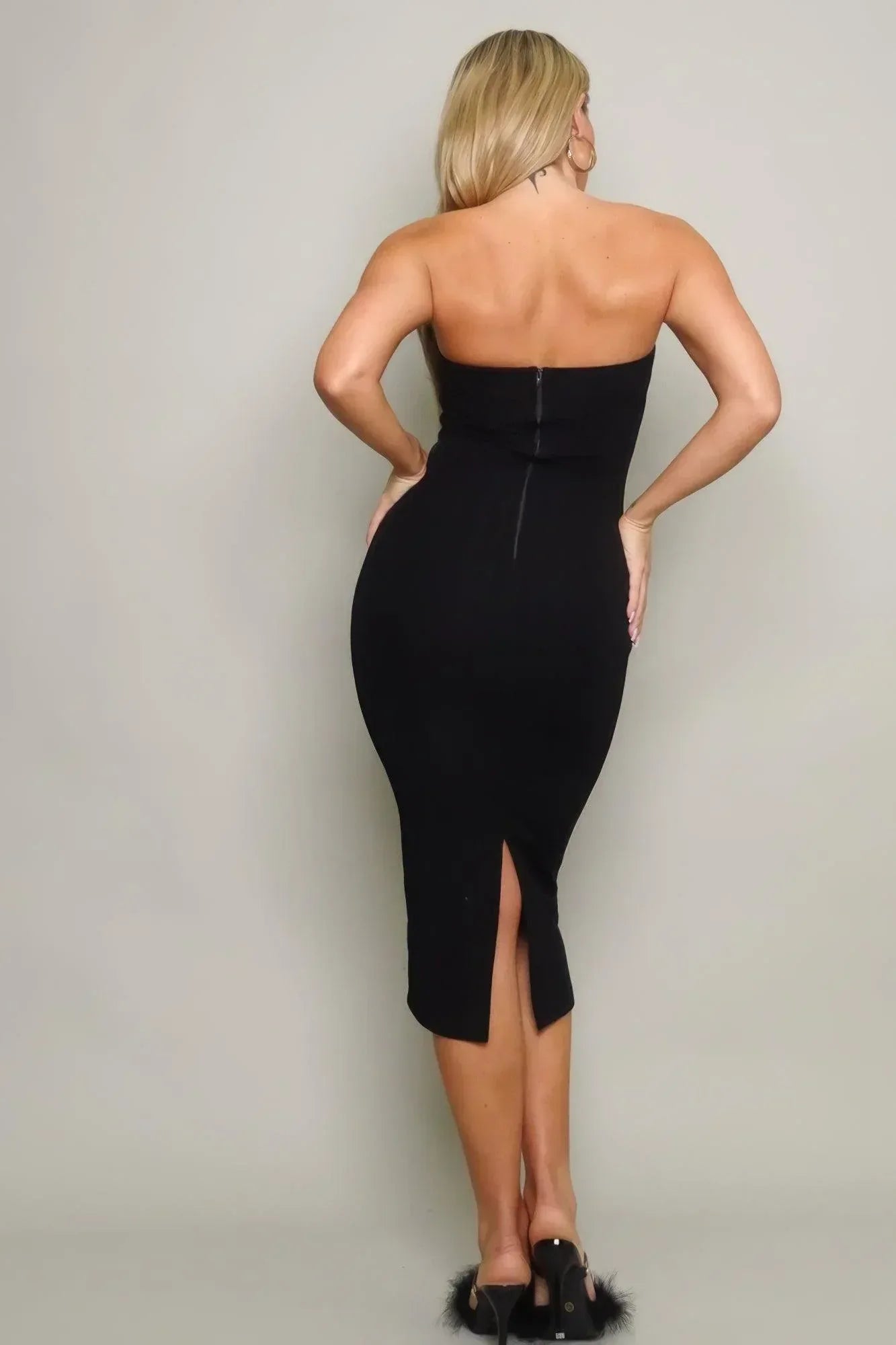 Knit Tube Midi Dress | Mixtshop LLC