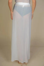 High Split Mesh Sheer Maxi Skirt | Mixtshop LLC
