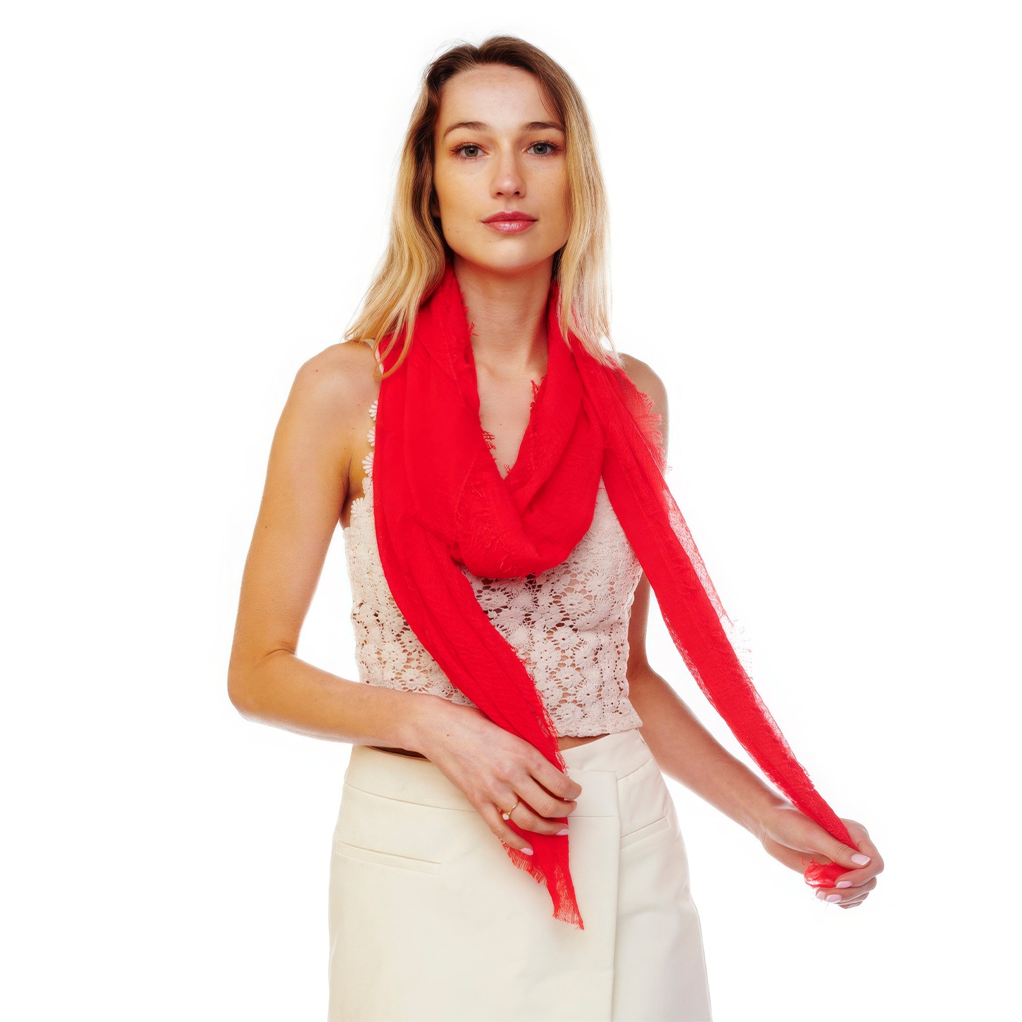 Solid Oblong Scarf Secondary image