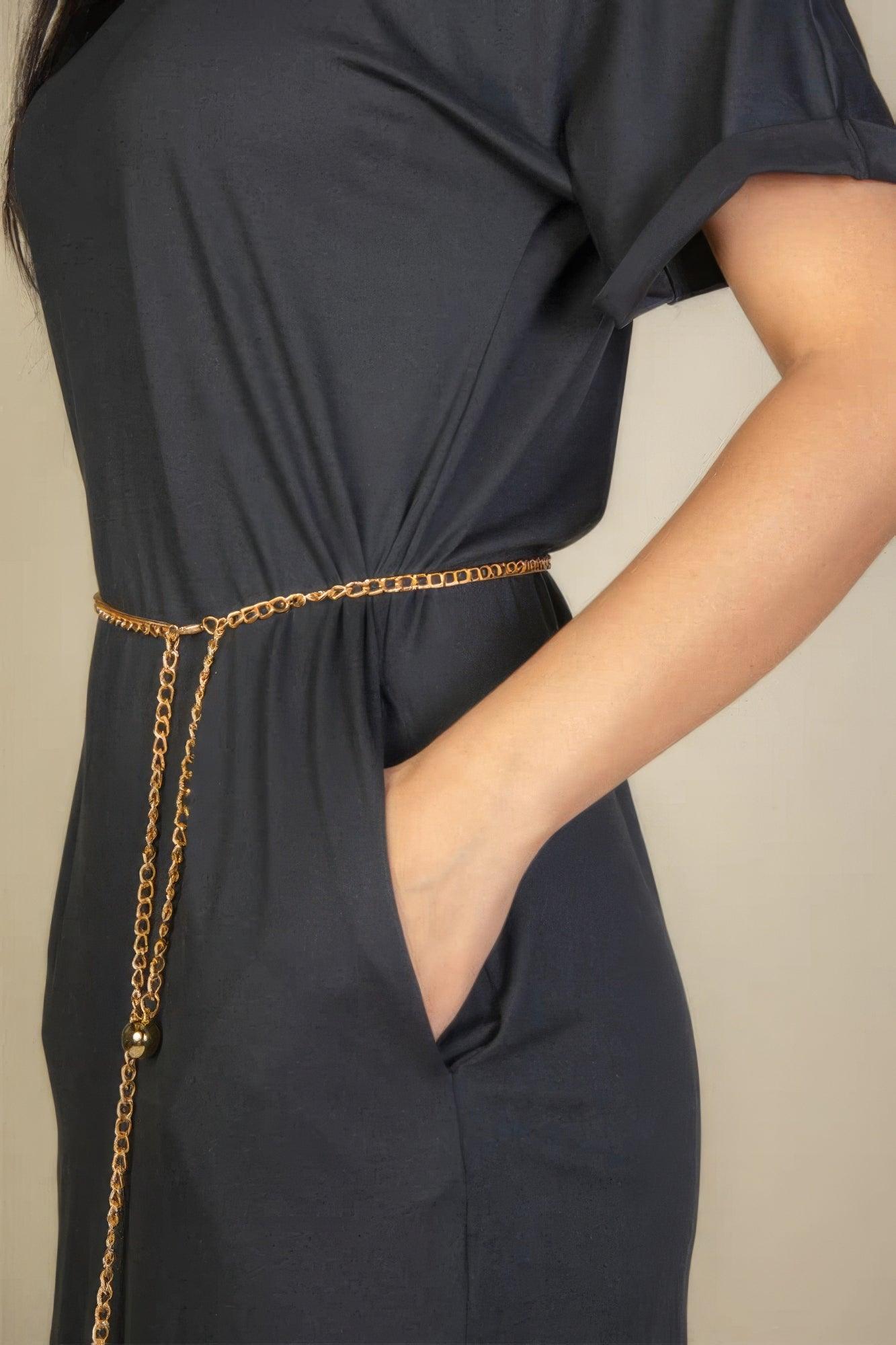 Side Pocket Double Folded Mini Dress | Mixtshop LLC
