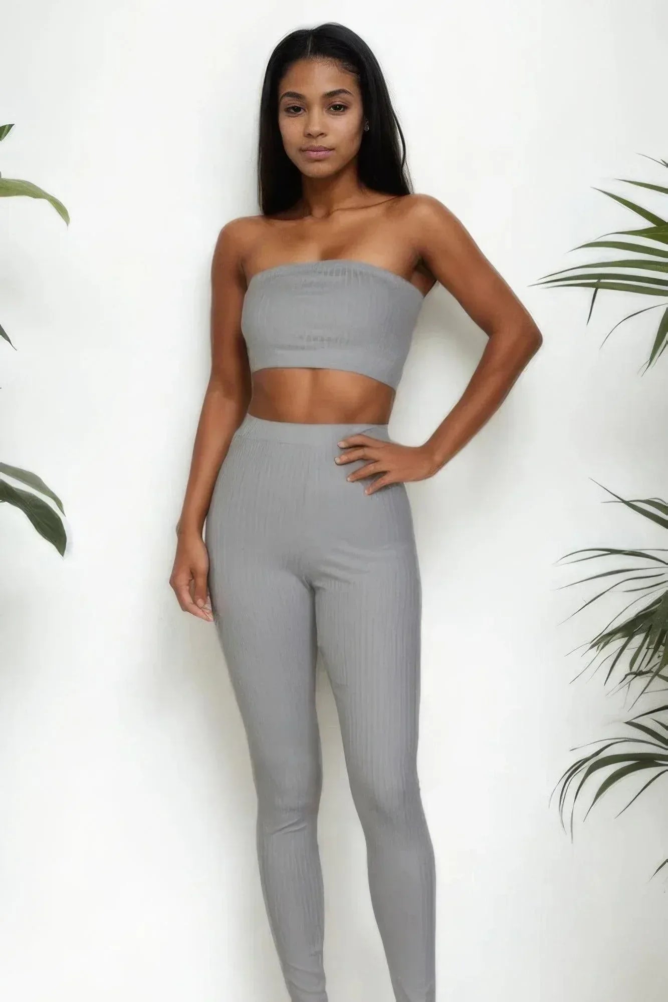 Ribbed Tube Top & Leggings Set | Mixtshop LLC