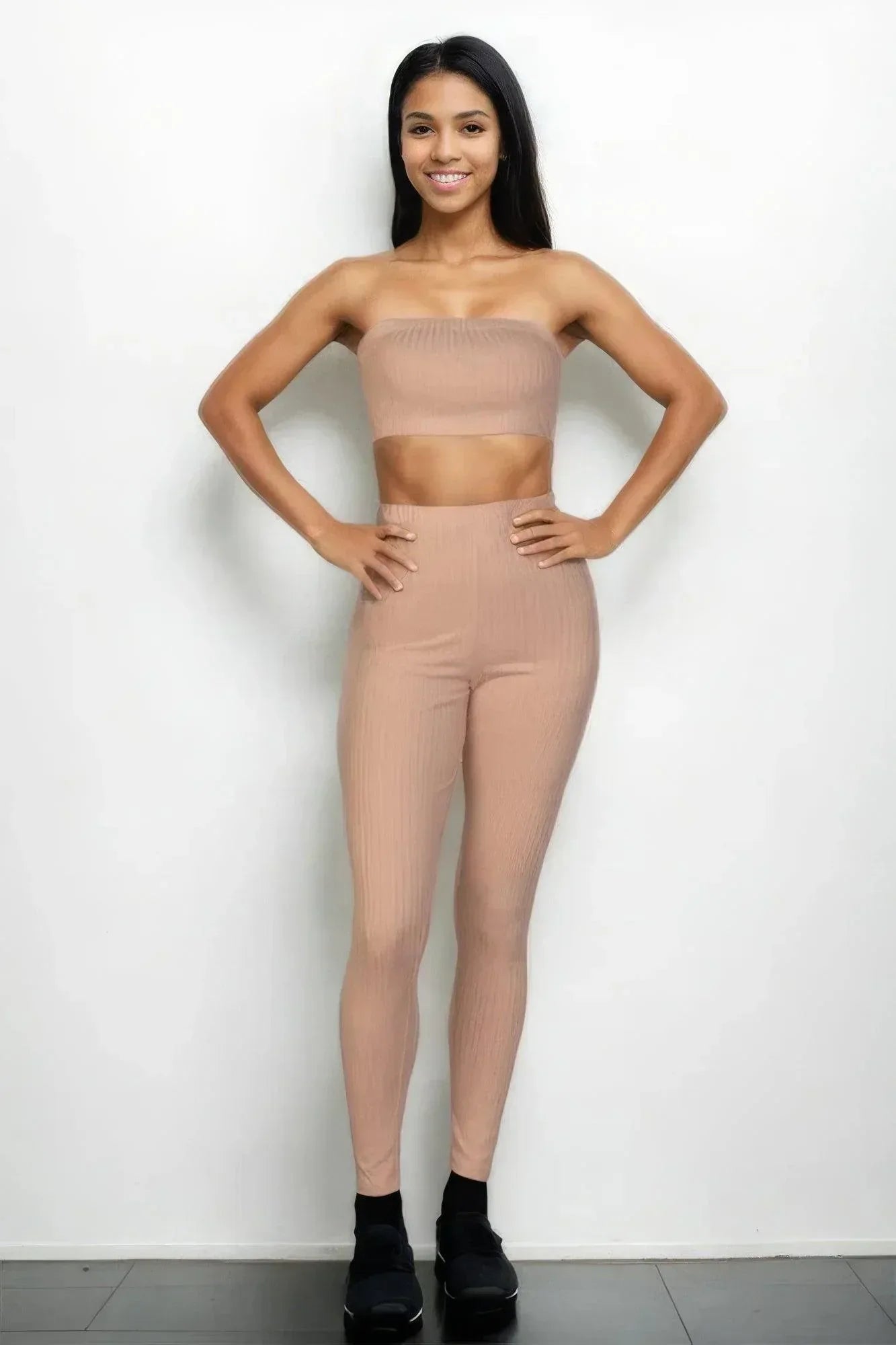 Ribbed Tube Top & Leggings Set Secondary image