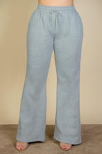 Plus Size Drawstring Waist Slant Pocket Sweatpants | Mixtshop LLC