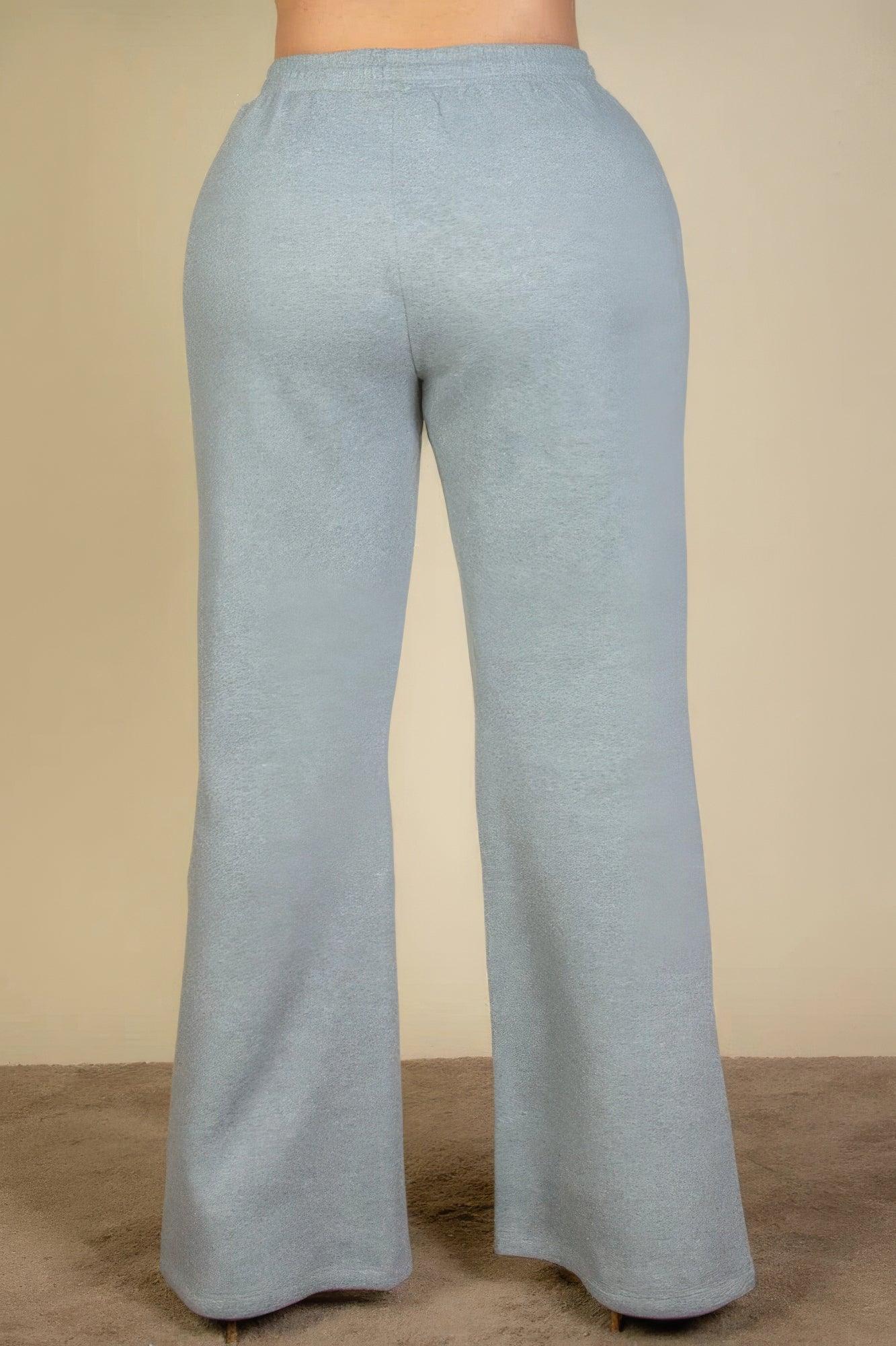 Plus Size Drawstring Waist Slant Pocket Sweatpants | Mixtshop LLC