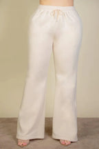 Plus Size Drawstring Waist Slant Pocket Sweatpants | Mixtshop LLC