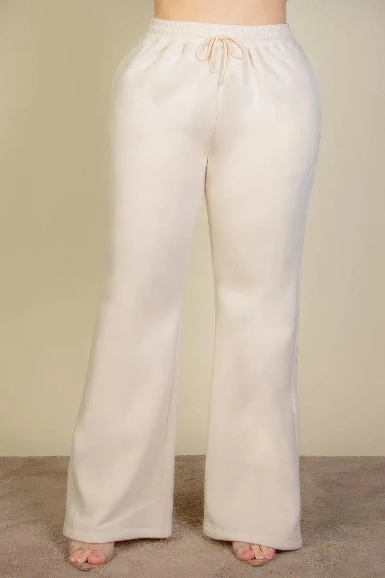 Plus Size Drawstring Waist Slant Pocket Sweatpants | Mixtshop LLC