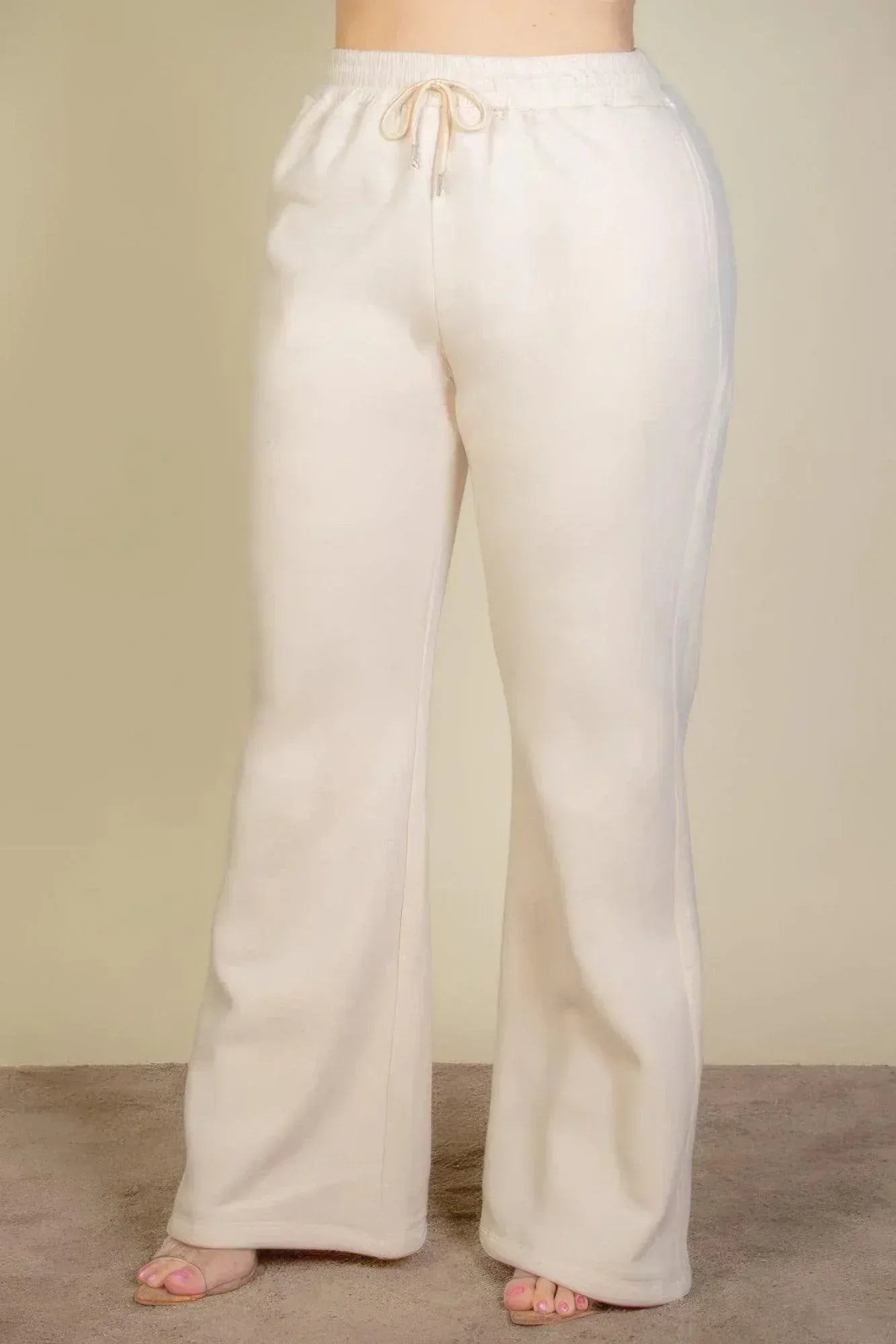 Plus Size Drawstring Waist Slant Pocket Sweatpants | Mixtshop LLC