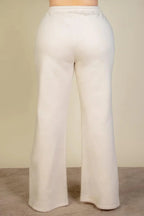 Plus Size Drawstring Waist Slant Pocket Sweatpants | Mixtshop LLC