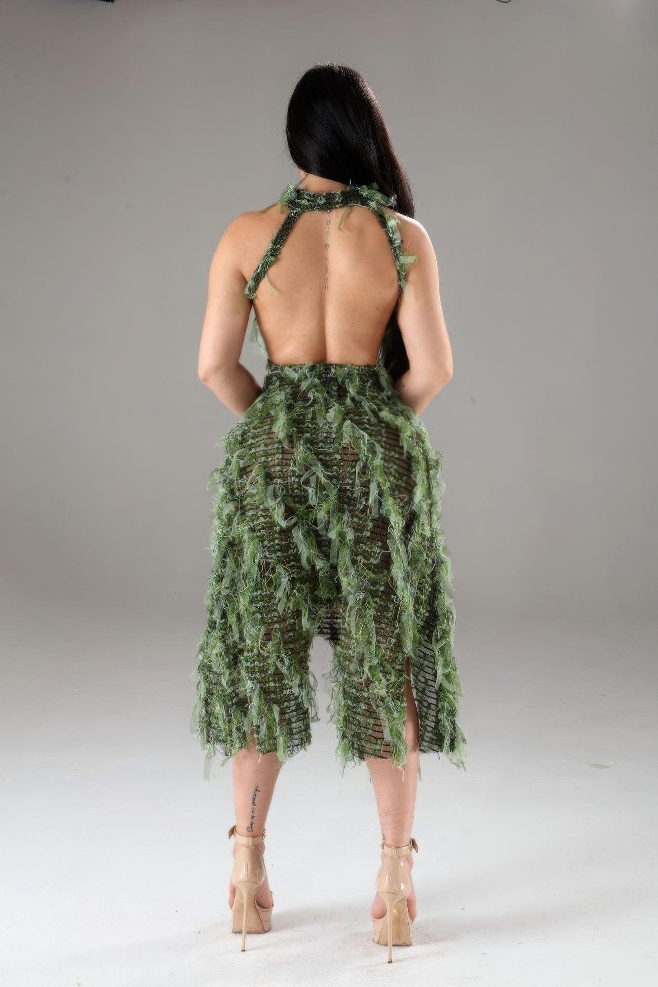 Halter Ruffled Dress | Mixtshop LLC