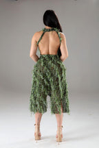 Halter Ruffled Dress | Mixtshop LLC