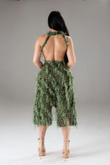 Halter Ruffled Dress | Mixtshop LLC