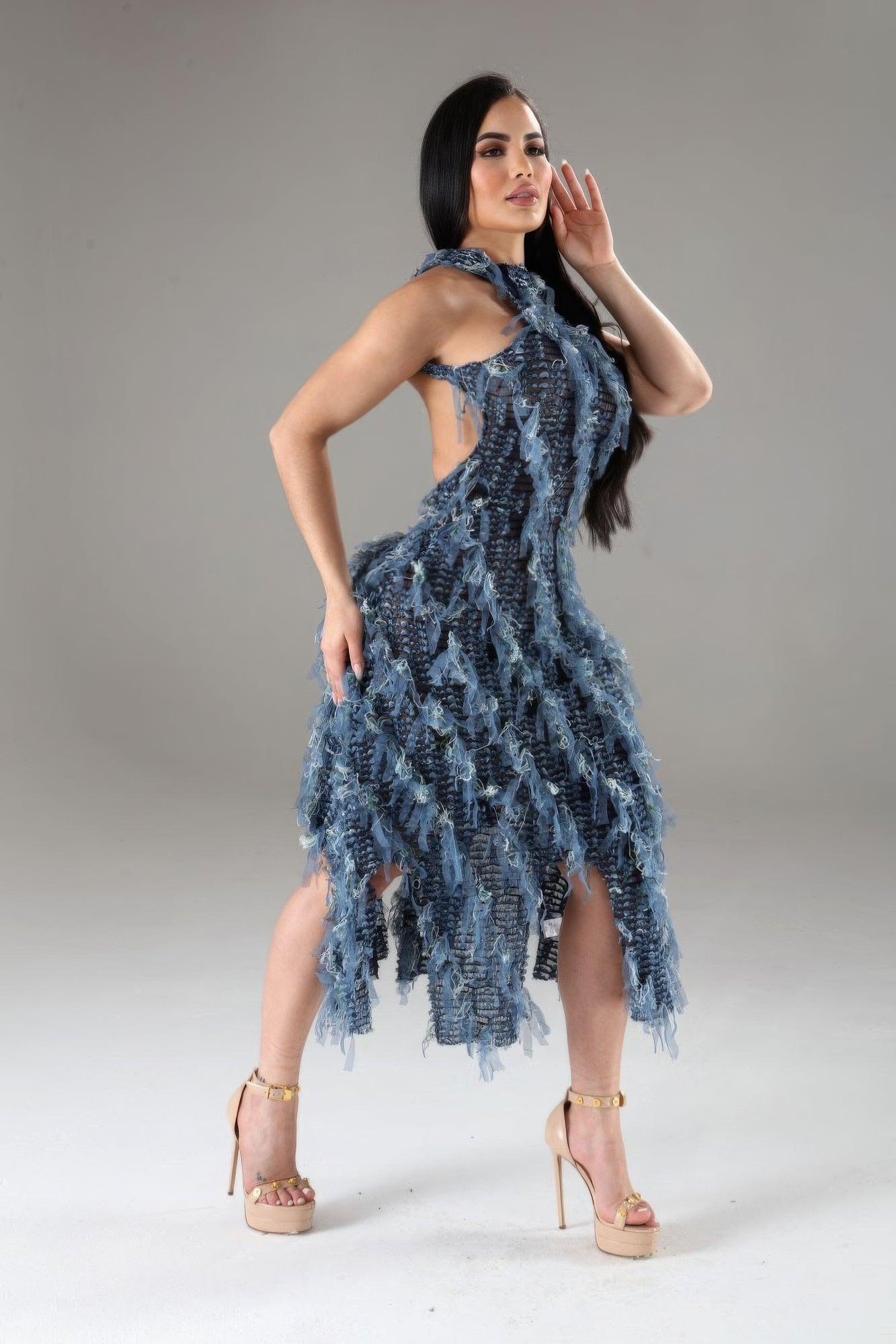 Halter Ruffled Dress | Mixtshop LLC