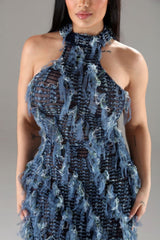 Halter Ruffled Dress | Mixtshop LLC