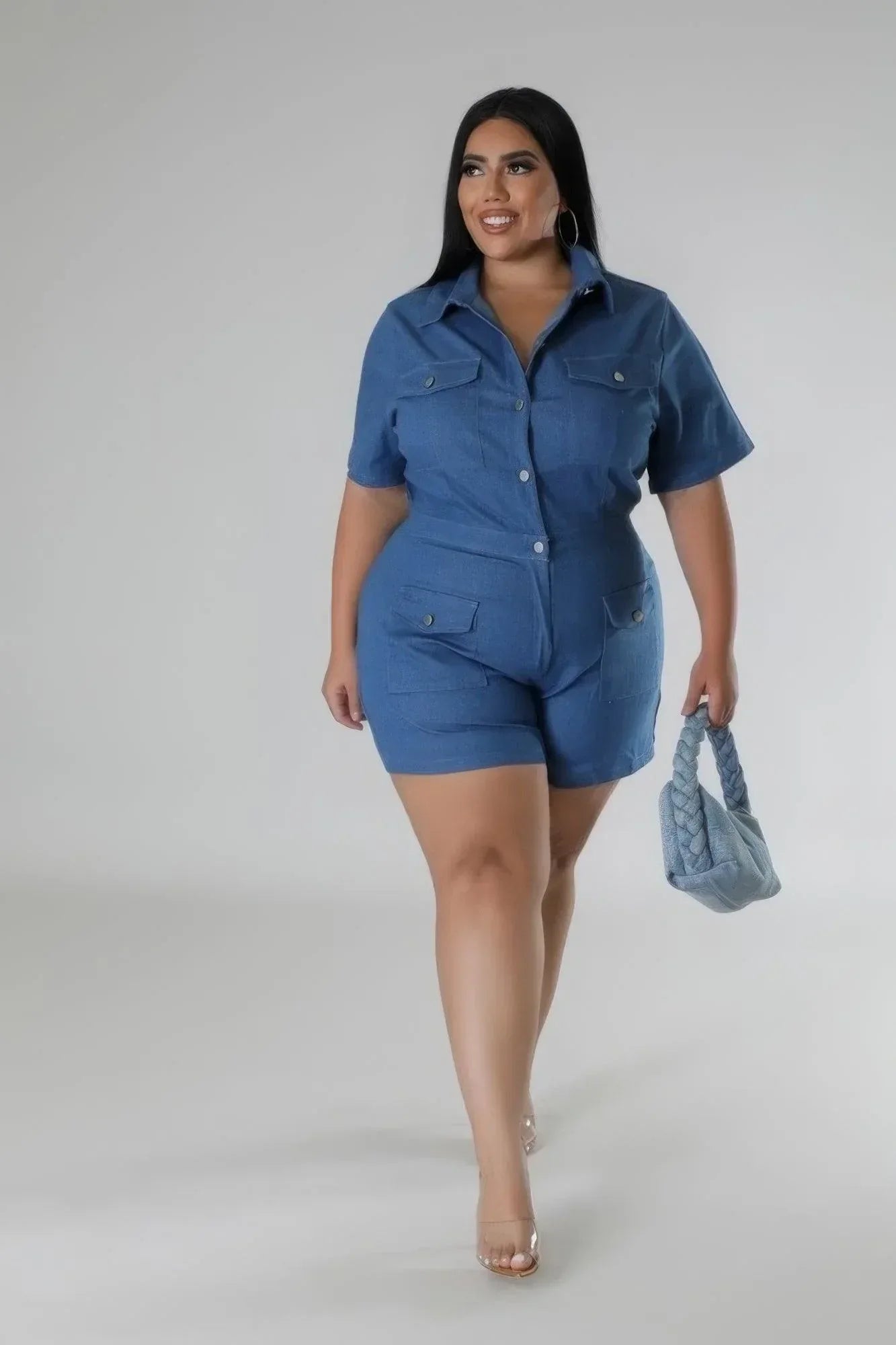 Semi-stretch Romper | Mixtshop LLC