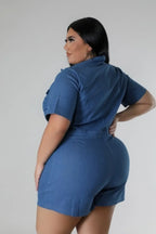 Semi-stretch Romper | Mixtshop LLC