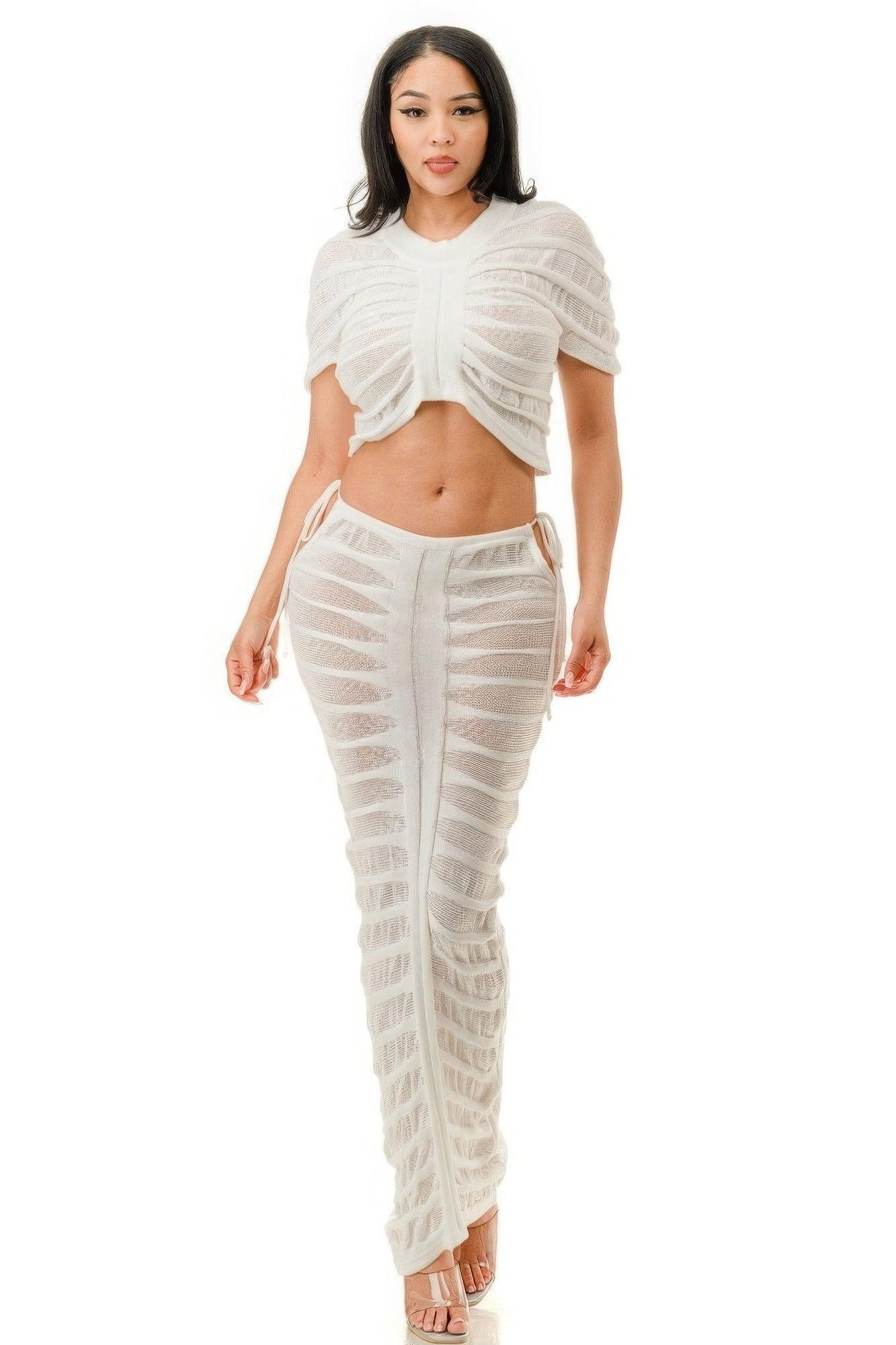 Sheer Skirt Set | Mixtshop LLC Main image