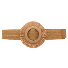Fringe Circle Straw Belt | Mixtshop LLC