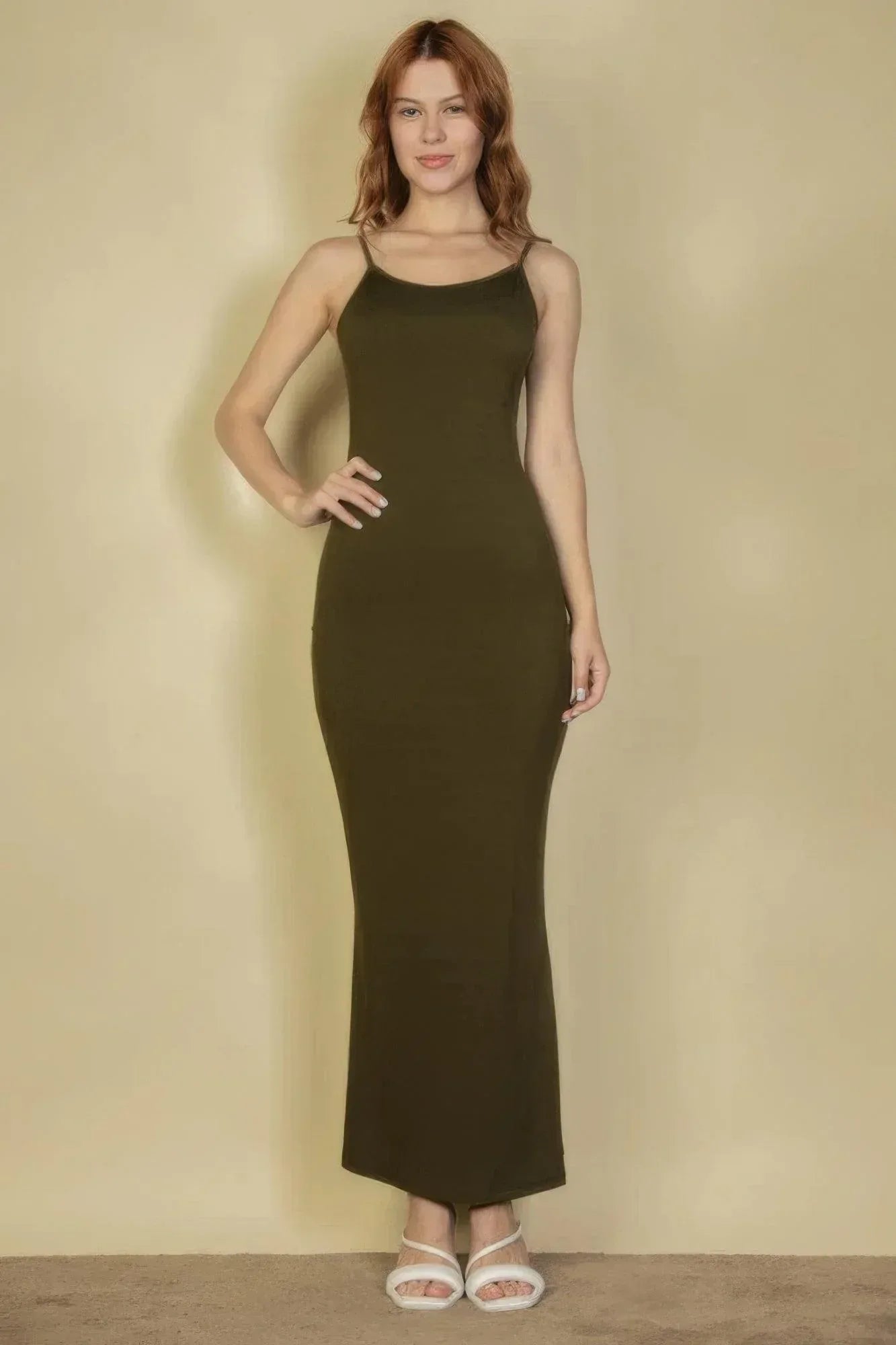 Ribbed Mermaid Hem Camisole Maxi Dress | Mixtshop LLC Main image