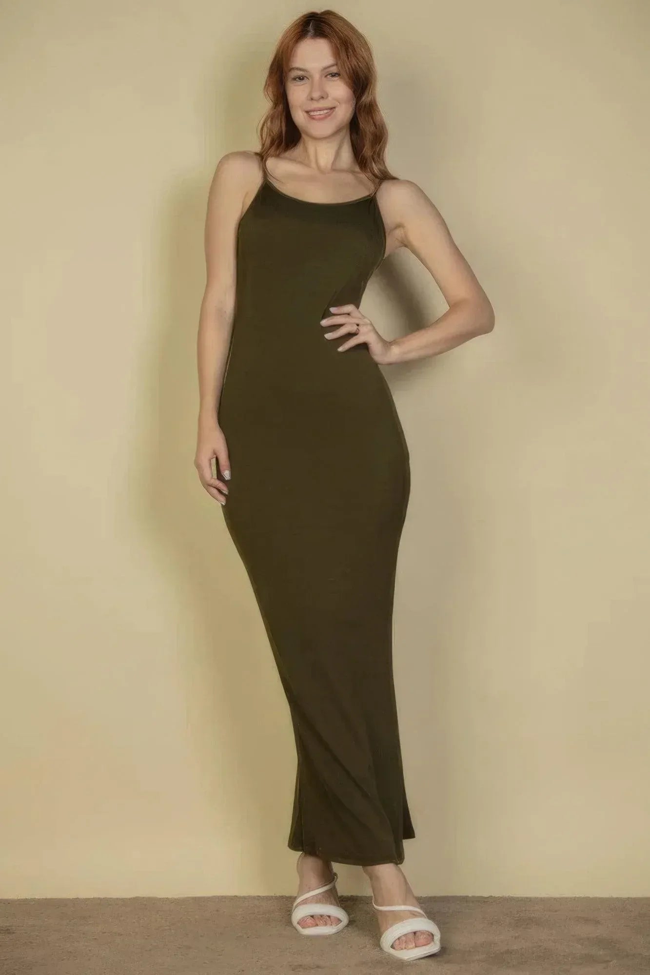 Ribbed Mermaid Hem Camisole Maxi Dress Secondary image
