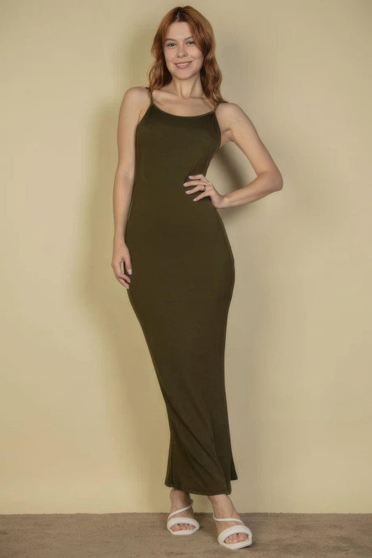 Ribbed Mermaid Hem Camisole Maxi Dress | Mixtshop LLC
