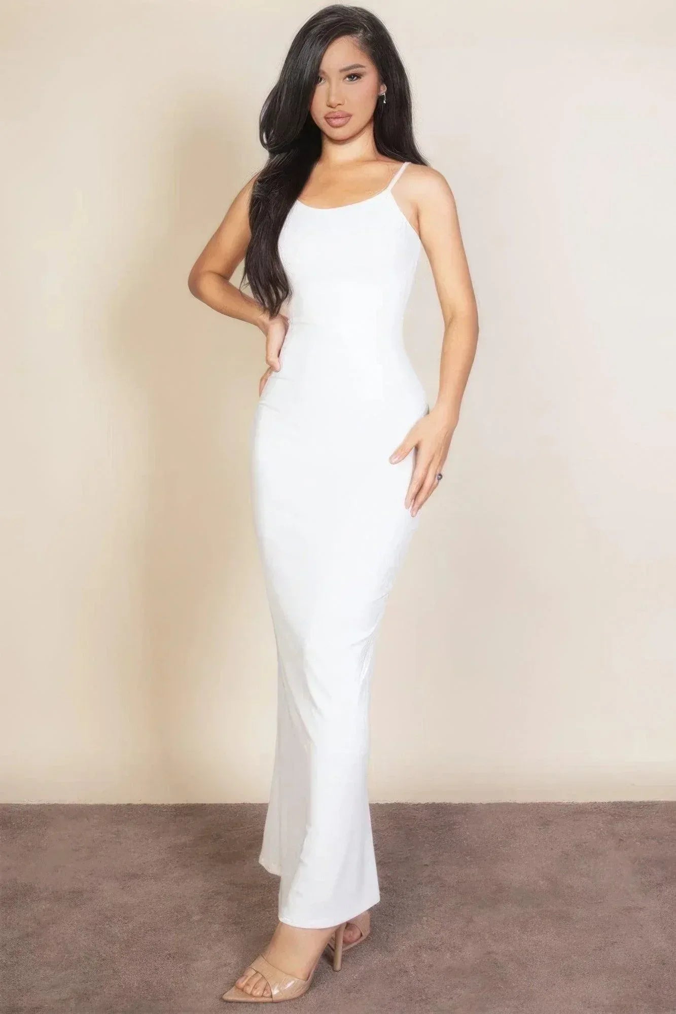 Ribbed Mermaid Hem Camisole Maxi Dress | Mixtshop LLC Main image