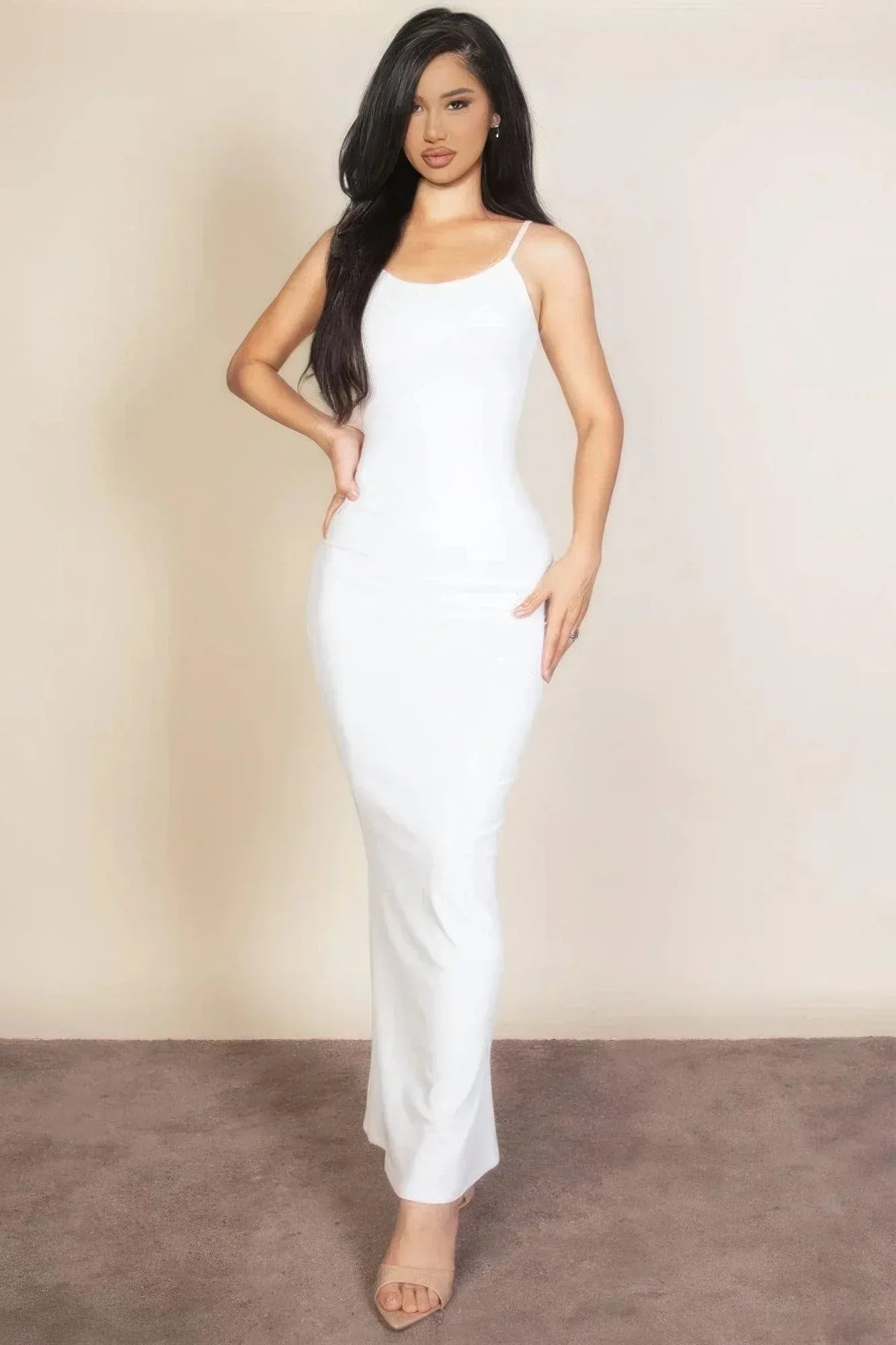 Ribbed Mermaid Hem Camisole Maxi Dress Secondary image