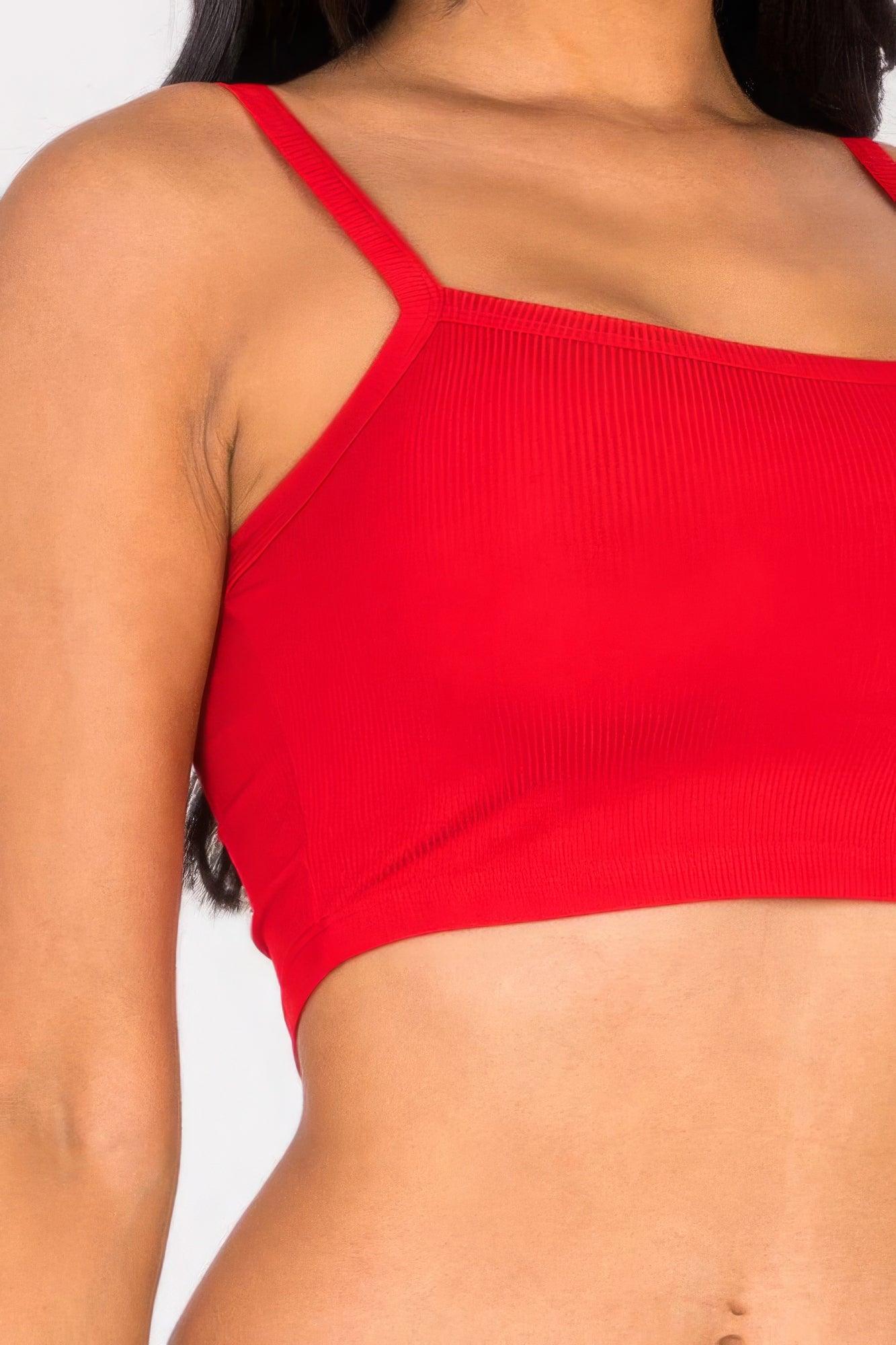 Ribbed Knit Cami Crop Top | Mixtshop LLC