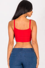 Ribbed Knit Cami Crop Top | Mixtshop LLC