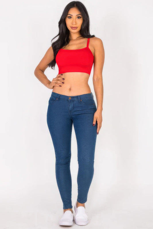 Ribbed Knit Cami Crop Top | Mixtshop LLC