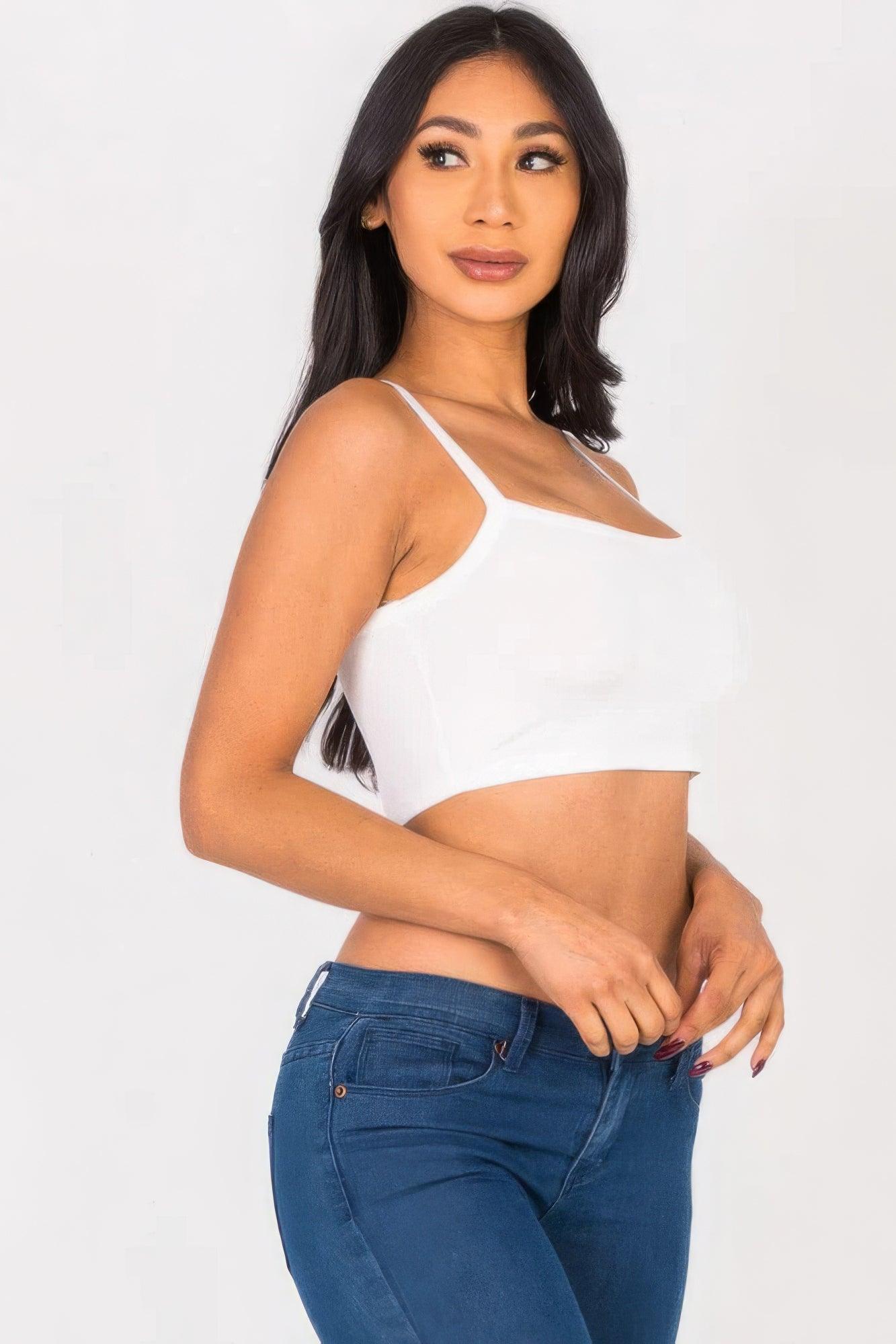 Ribbed Knit Cami Crop Top | Mixtshop LLC